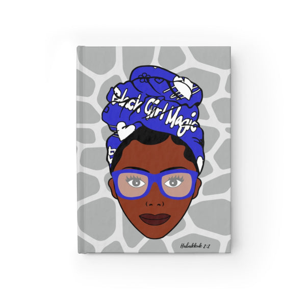 Black Girls Are Magic Journal - Blue & White
