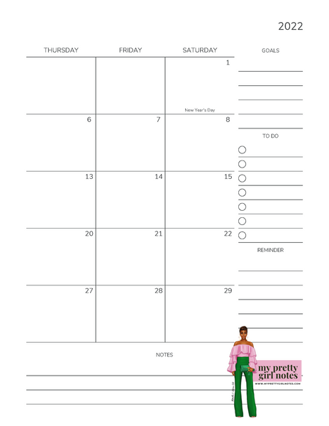 One Day or Day One: 2022-2023 Monthly Reflections Planner - Purple