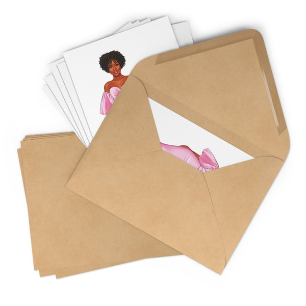 Pink Confetti Birthday Cards