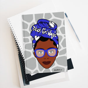 Black Girls Are Magic Journal - Blue & White