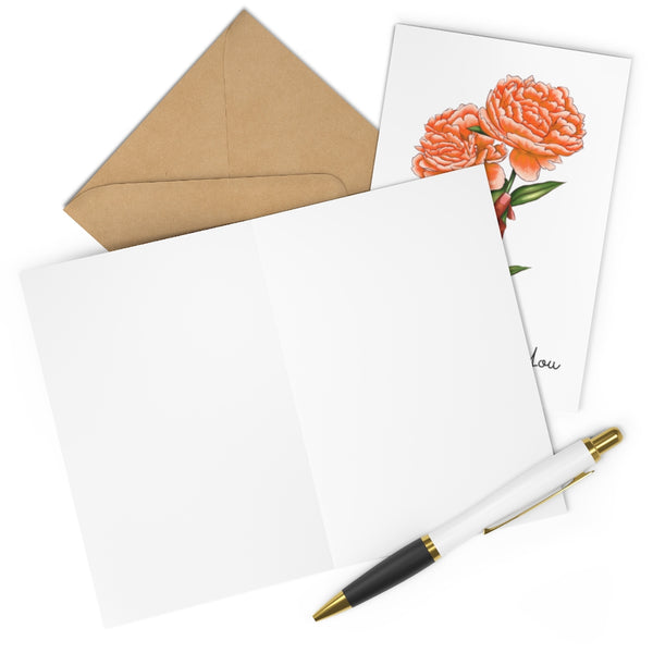 Thinking of You Greeting Cards - Orange