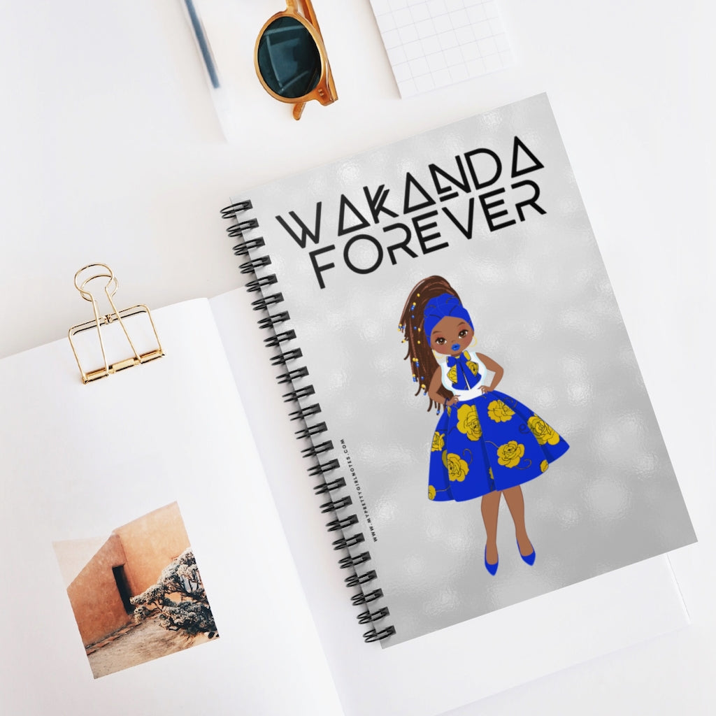 WAKANDA Forever Notebook - Blue & Gold (Light)