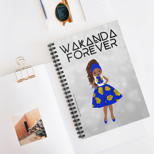 WAKANDA Forever Notebook - Blue & Gold (Light)