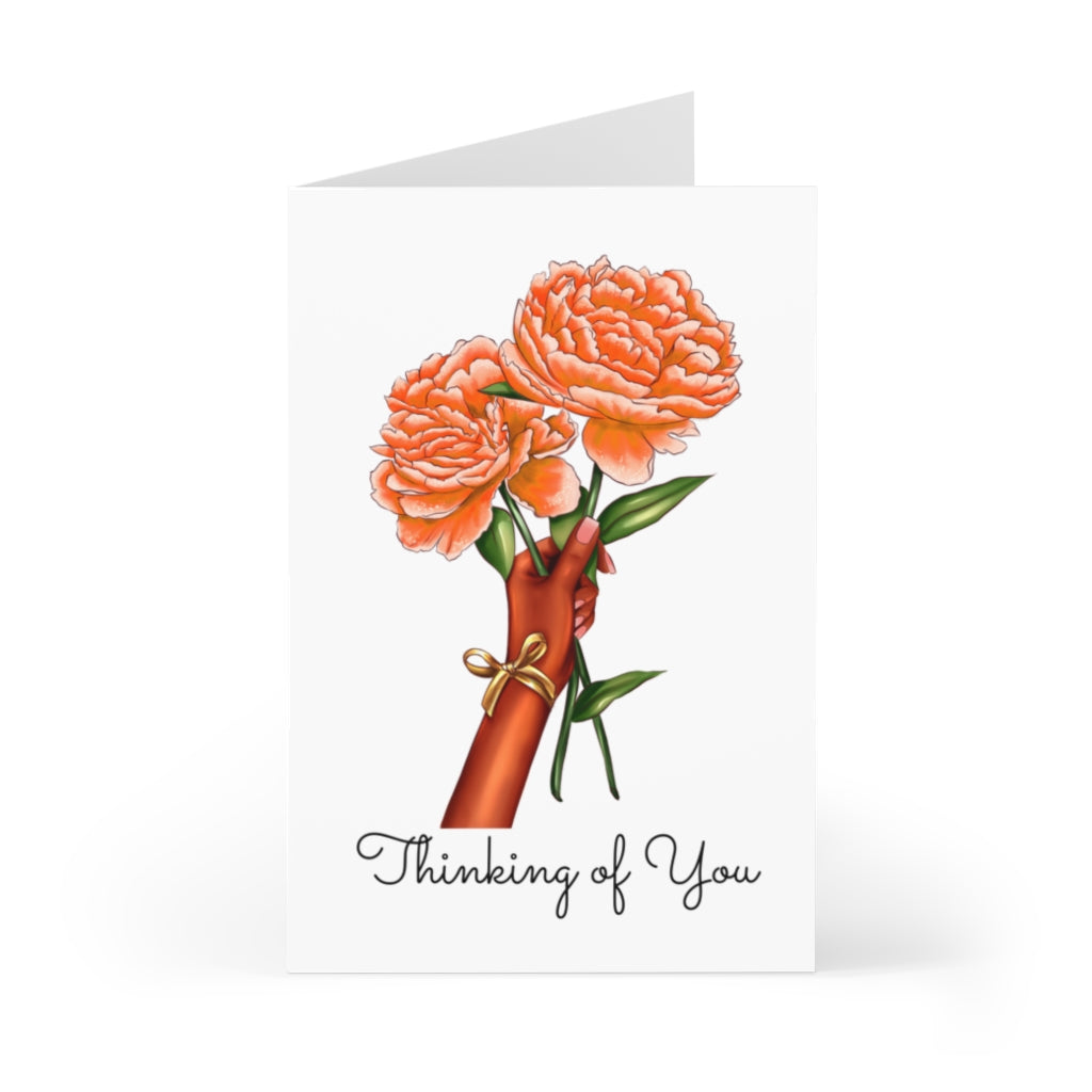 Thinking of You Greeting Cards - Orange
