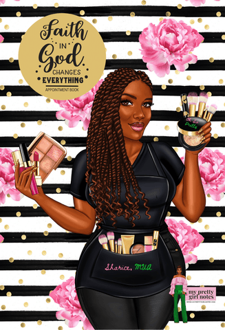 Faith + God = Change: Undated Appointment Book for MUAs (Custom Request)