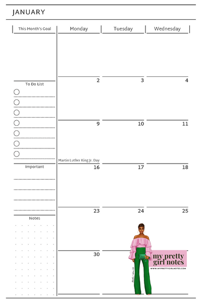 Never Stop Trying: 2023 Weekly Planner (Blue)