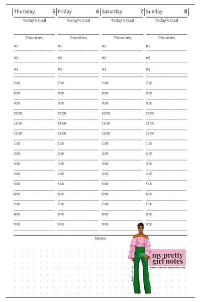 Never Stop Trying: 2023 Weekly Planner (Blue)