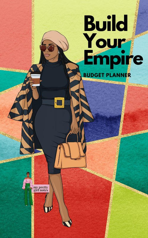 Build Your Empire: Undated Monthly Budget Planner - Black