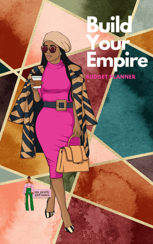 Build Your Empire: Undated Monthly Budget Planner - Pink