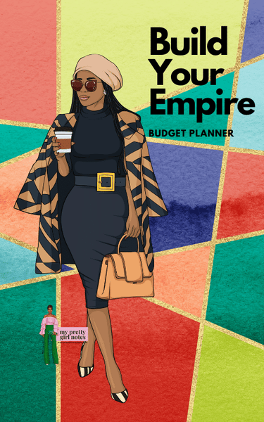 Build Your Empire: Undated Monthly Budget Planner - Black