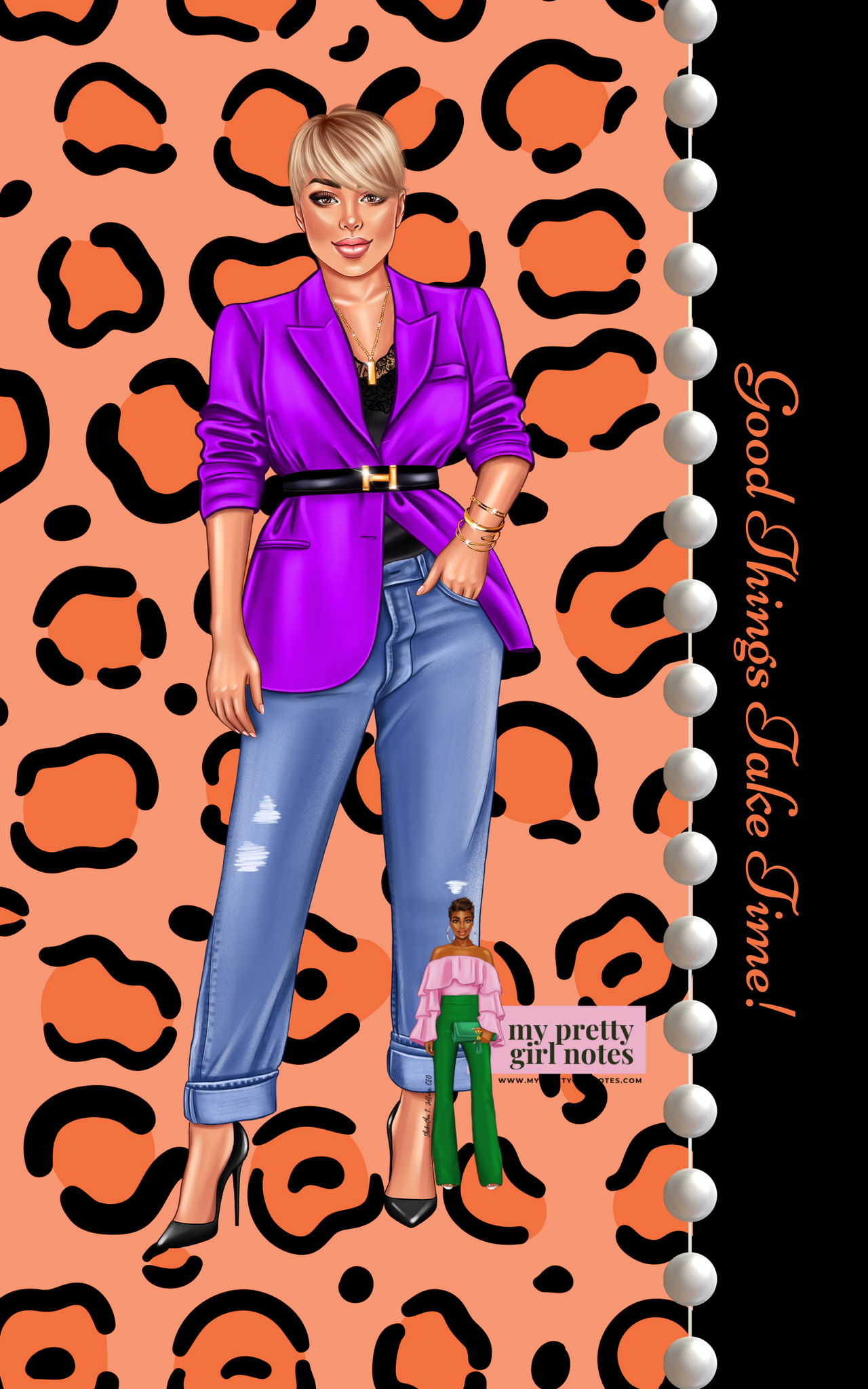 Good Things Take Time: Three Month Business Planner - Tangerine