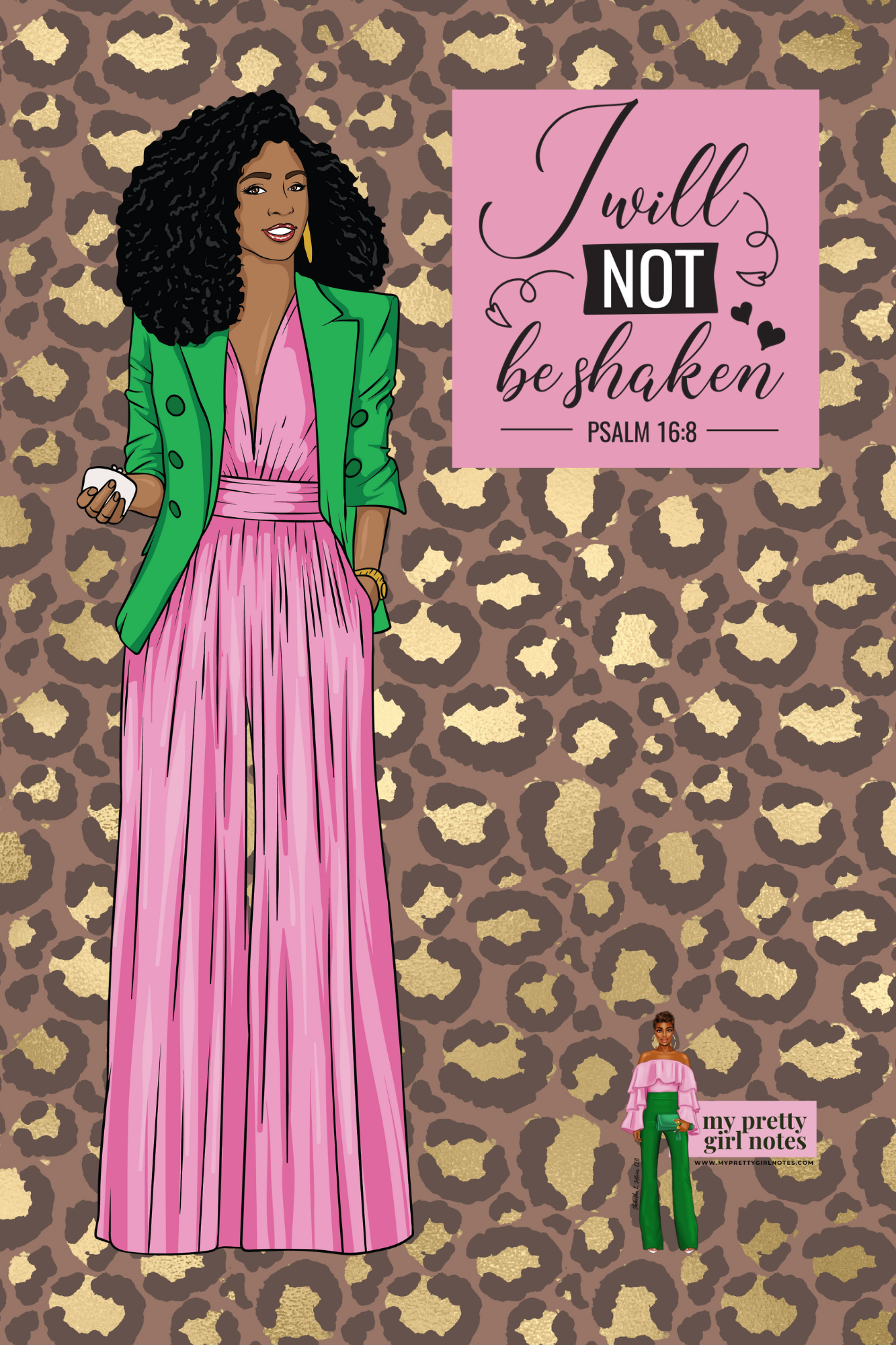 Not Shaken: Pink Cheetah Journal