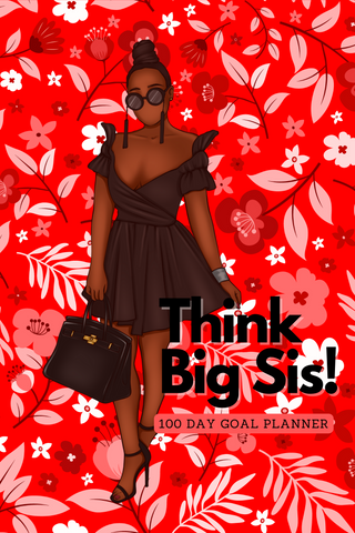 Think Big Sis! 100-Day Goal Planner (Crimson)