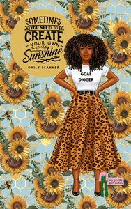 Create Your Own Sunshine: Undated Hourly Daily Planner – Cheetah