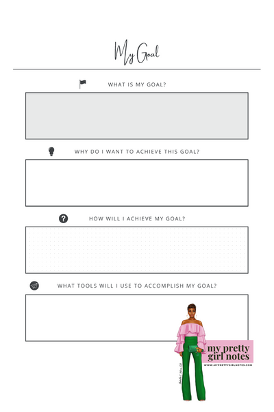 Think Big Sis! 100-Day Goal Planner (Crimson)