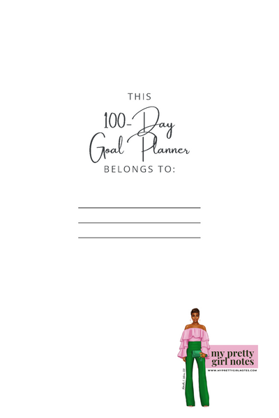 Think Big Sis! 100-Day Goal Planner (Crimson)