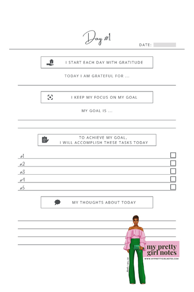 Think Big Sis! 100-Day Goal Planner (Crimson)