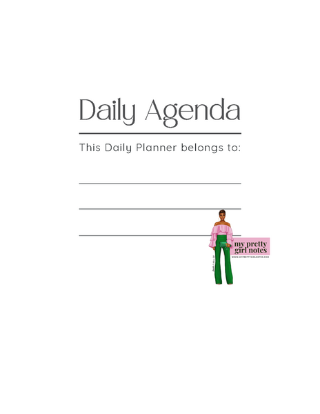 Create the Life of Your Dreams: Undated Daily Agenda Planner - Purple