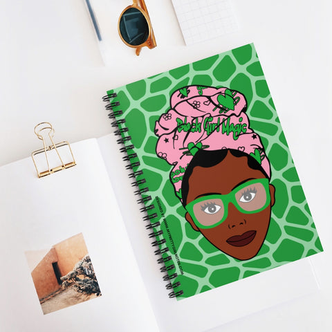 Black Girls Are Magic Notebook - Green