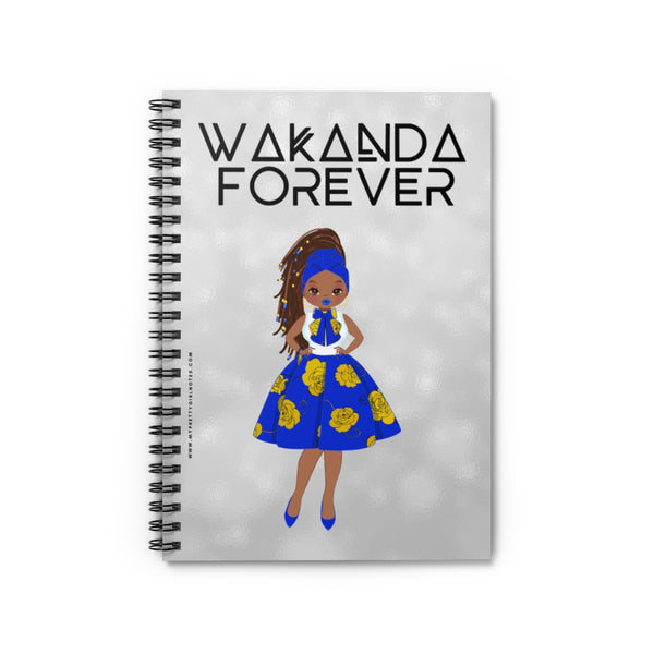 WAKANDA Forever Notebook - Blue & Gold (Light)