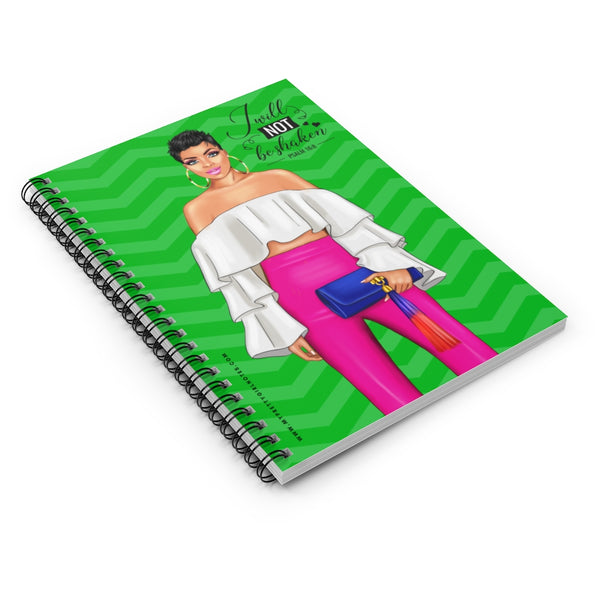 I Will Not Be Shaken Notebook