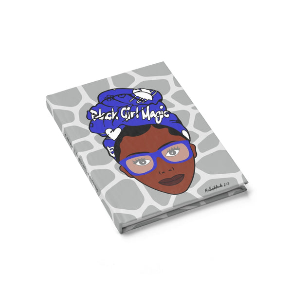 Black Girls Are Magic Journal - Blue & White