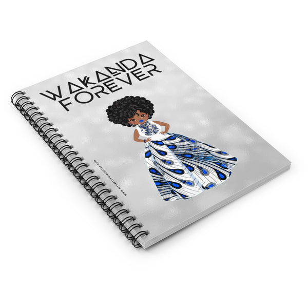 WAKANDA Forever Notebook - Blue (Black Afro)