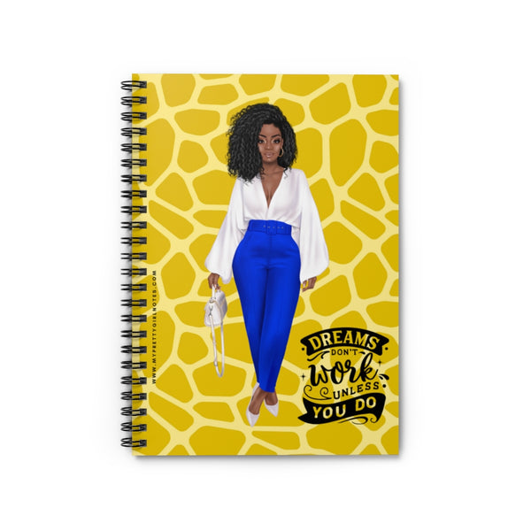 Dream Big & Do The Work Notebook - Gold