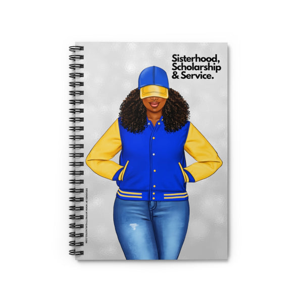 Sisterhood & Service Notebook - Blue & Gold