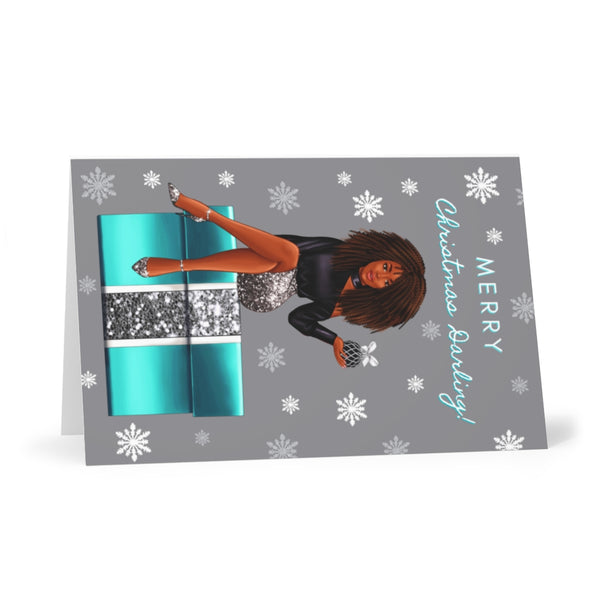 Holiday Greeting Cards: Merry Christmas Darling - Black