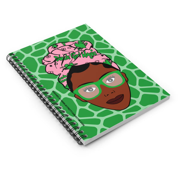 Black Girls Are Magic Notebook - Green