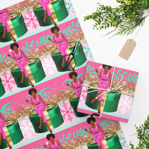 Holiday Wrapping Paper: Sitting Pretty in Pink