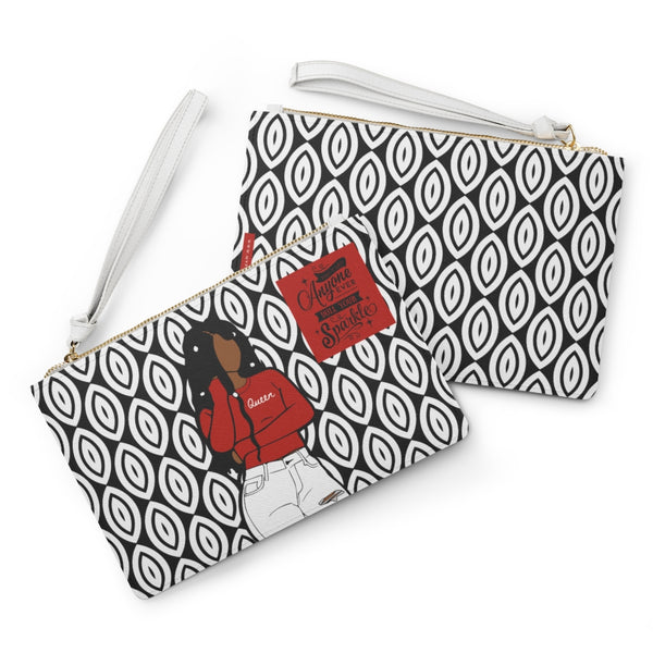 Sparkle & Shine Queen Clutch - Black