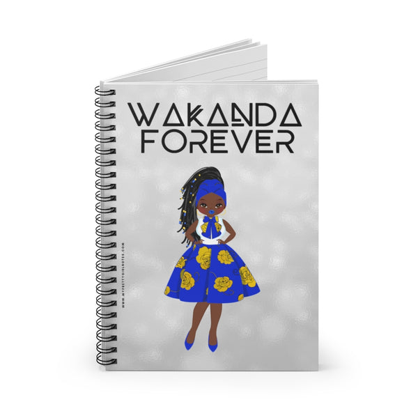 WAKANDA Forever Notebook - Blue & Gold (Dark)