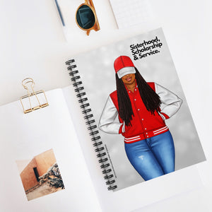 Sisterhood & Service Notebook - Red & White