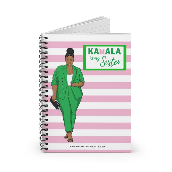 Kamala is My Sister Notebook - Pink & White