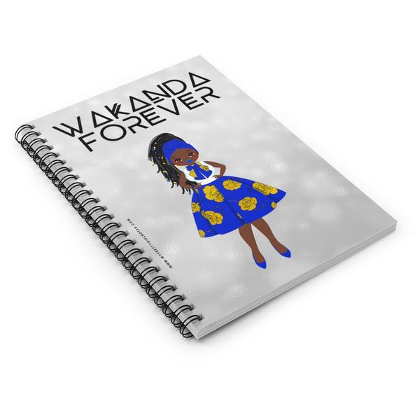 WAKANDA Forever Notebook - Blue & Gold (Dark)