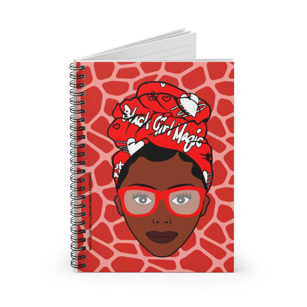Black Girls Are Magic Notebook - Crimson