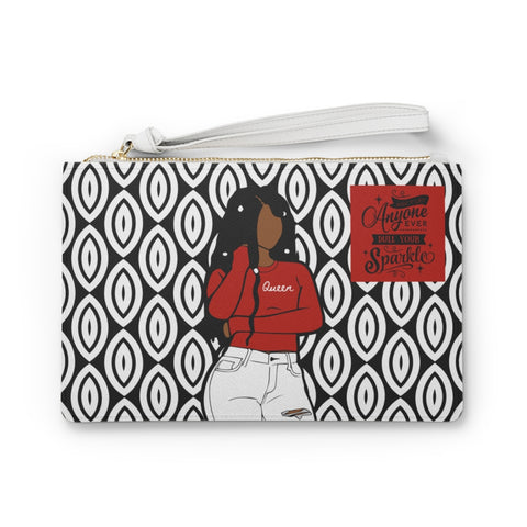 Sparkle & Shine Queen Clutch - Black