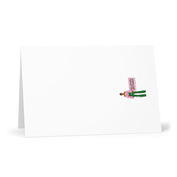 Holiday Greeting Cards: Merry Christmas Darling - Red/Black