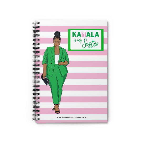 Kamala is My Sister Notebook - Pink & White