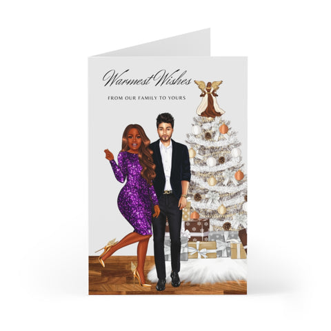 Holiday Greeting Cards: From Our Family to Yours - Purple