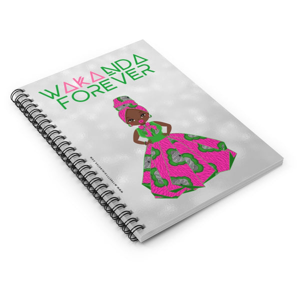 WAKANDA Forever Notebook - Pink & Green (Dark)