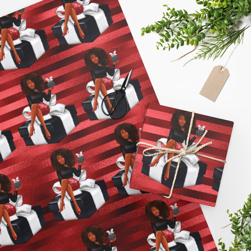 Holiday Wrapping Paper: All Wrapped Up - Red