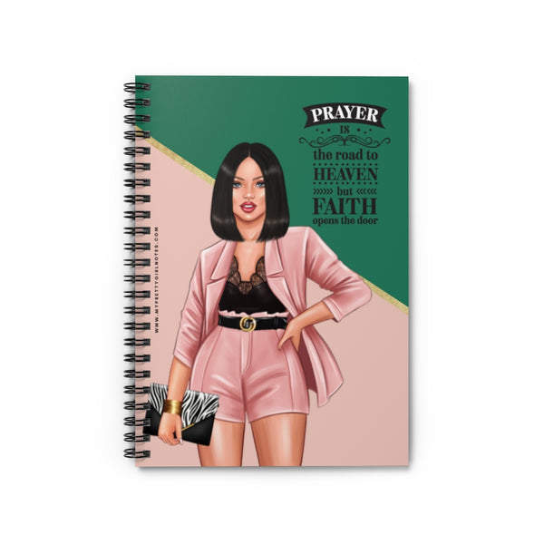 Prayer + Faith Opens Doors Notebook (Bob)