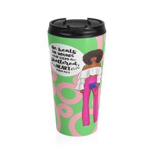 He Heals All Wounds Travel Mug