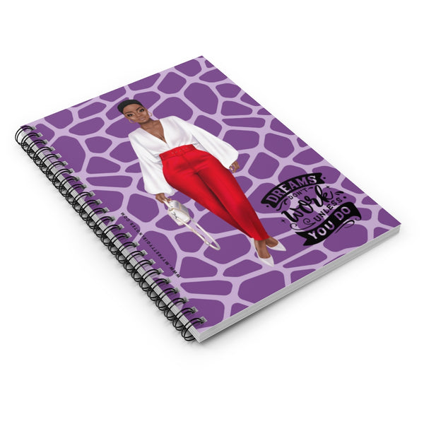 Dream Big & Do The Work Notebook - Purple