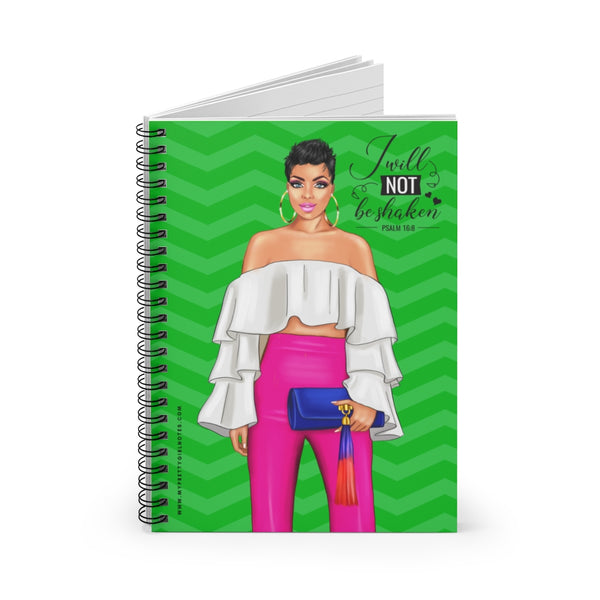 I Will Not Be Shaken Notebook