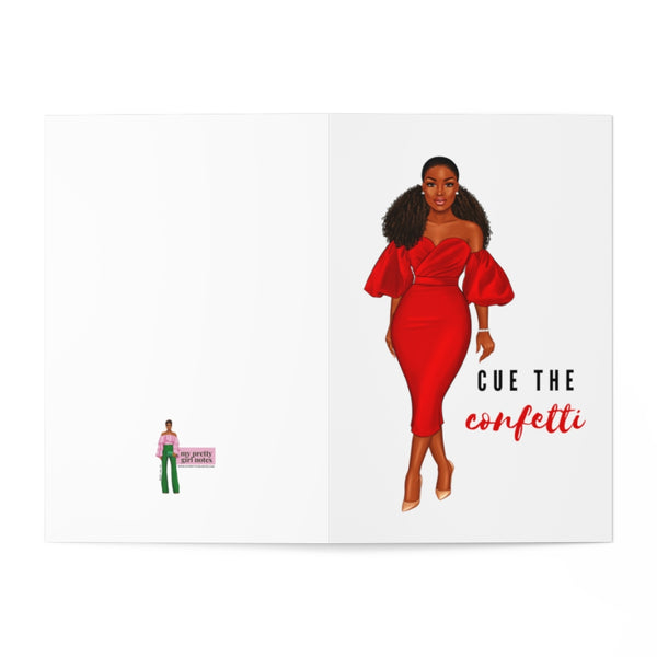 Red Confetti Birthday Cards