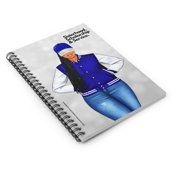 Sisterhood & Service Notebook - Blue & White